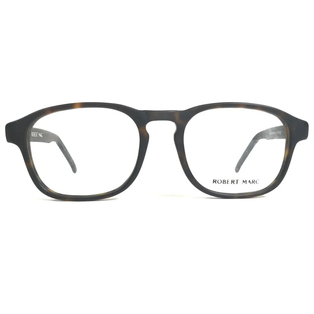 Robert Marc Eyeglasses Frames 807-080-M Brown Tortoise Square Full Rim 48-20-135